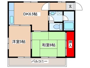 ファンタジア国立の物件間取画像